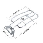 Chrome Solo Seat Luggage Rack For 97-up Harley-davidson Flhtc Road King Touring