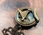 Vintage Engraved Compass  Personalized Compass  Brass Compass Pocket Gift Style