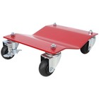 4x 2500lbs Professional Vehicle Dollies  Red Wheel Dolly Steel Tire Skates