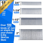 18 Gauge Brad Nails Assortment Kit 4 Sizes 2 Inch 1 5 1 25 0 75 Inch 1000 Pack