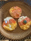 Set Of 3  Fake Halloween Display Candy Corn Colored Cookies  Display Food