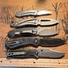 Buck Mixed Lot Of 5 Folding Pocketknives  Manual  Liner Lock  Plain serr  Opener