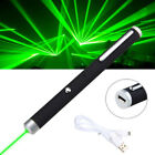 1000m Usb Rechargeable 1mw Green Laser Pointer Pen Visible Beam Light Lazer  