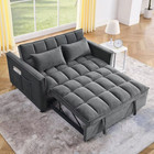 3 In 1 Convertible Sleeper Sofa Bed futon Loveseat Couch With Pull-out Bed   Adj