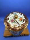 Vintage Daher England Round Tin With Lid Floral Biscuit Container Long Island Ny