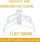 White  Universal Folding Xmas Tree Stand 11 8 Inch Replacement Tree Stand Base