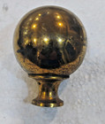 Antique Ball Style Brass Bed Finial  2  Diameter X 2 1 2  High
