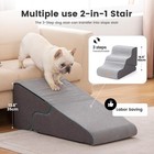 Gardner Pet Dog Stairs For Small Dogs 16 5  H  2 In 1 Transformable 3-step Pet S