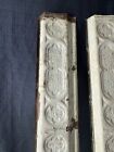 Eastlake Victorian Embossed Antique Ceiling Tile Backsplash Trim White 48   x4 5   