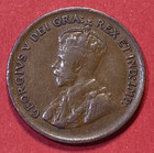 1934 Canada 1 One Cent Coin - George V - Small Canadian Bronze 1 One Penny - Fff