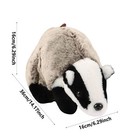 Badger Plush Toy Stuffed Animal Cute Badger Doll Soft Animal Plush Doll