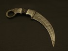 Beautiful Handmade Damascus Steel Knife Handle Made Of Camel Bone 