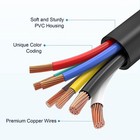 7 Way Trailer Plug Inline Cord Wire Harness Cable Double Prongs Connector 8 Feet