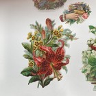 Antique Victorian Die-cut Scraps--assortment Of 13 Floral Designs