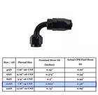 10an 90 Degree Fitting Swivel Hose Adapter Fits Oil Fuel Hose Line Aluminum 2pcs