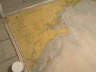 Vintage Florida Coast Nautical Decor Fishing Map    apalachee Bay St James Island