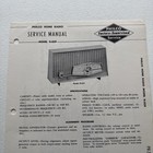 1959 Philco Home Radio Model H-829 Service Manual Vintage