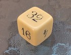 Vintage 3 4in Butterscotch Yellow Bakelite Backgammon Doubling Cube   Beautiful 