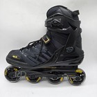 Roller Derby Aerio Q-60 Men s Inline Skates Size 11 Black Gold 80mm Wheels
