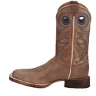 Justin Boots Caddo Square Toe Cowhide Mens Brown Cowboy Western Boots