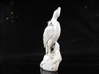 Chinese Natural Green Jade Manual Sculpture Hand-carved Crane Jadeite Pendant