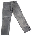 Kerr Leathers Chaps Pants S 32 X 30 5 Black Leather Pant Usa Vintage Biker Zip