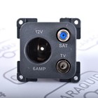 C-line 12 Volt Tv   Satellite Socket Outlet Cbe Vw Caravan Motorhome Po255