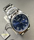 Akribos Xxiv Ak1056ssbu Mens Blue Dial Date Silver Case And Band 41mm Ships Free