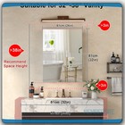 Black sliver Bathroom Medicine Cabinet With Doors  Wall Mounted Mirror Cabinet