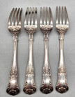 Vintage 1897 Gorham  richmond  Silver Electroplate Set Of 4 Dinner Fork Monogram