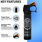 Police Magnum Pepper Spray 5 Ounce Fire Master Fogger Defense Safety Protection