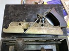 Antique Stanley No  45 Combination Plane With Cutters Wood Box Floral Engraving