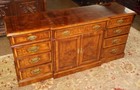 Henredon Ashton Court Burl Walnut Sideboard Server Buffet