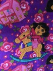Nickelodean 2011 Dora The Explorer Girls Purple And Pink Blanket