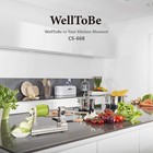Welltobe 6-blade Vegetable Spiralizer Spiral Slicer Veggie Pasta Spaghetti