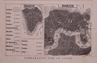 Antique 1853 Map   Chart Tallest Mountains Of The World - R  C  Smith 9x11