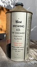 Best s Hapsburg Brand Quality Lager Beer Quart Cone Top Beer Can Chicago