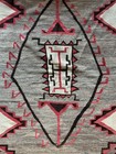 Navajo Rug Storm Pattern - Antique Handmade Vintage - Crystal Trading Post