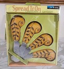 3 Sets Of 4pc Cheese Dip Spreaders Joie De Vivre New Fern Great Gift New