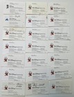 1990s Lot Walt Disney Hollywood Glendale Show Artisan Business Cards Vintage
