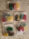Lot Of 5 Vintage Makit   Bakit Stained Glass Xmas Ornaments-3 Per Pkg -15 Total