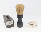 Unbleached Boar Brush W retro Black Resin Handle By Zenith  28mm Knot Ub1