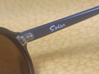 Vintage Aviator Sunglasses Solar Equip De France  Red White And Blue Frame Cable