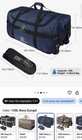 Redcamp 120l Foldable Duffle Bag With Wheels  Large Travel Duffel Bag Navy