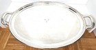 Tiffany   Co  Large Silver Plated Two-handle Serving Tray 28 