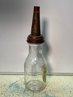 Richlube Motor Oil Bottle Spout Cap Glass 1 Quart Vintage Style Gas Station