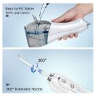Surelang Cordless Water Flosser Dental Oral Irrigator Teeth Cleaner 5 Jet Tips
