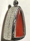 Stainless Steel Case casing Amulet Phra Lp Thai Buddha Pendant C124 H3 5 W2 6 Cm