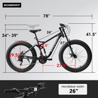 26 Inch Mountain Bike full-suspension 21 Speeds Drivetrain Bicycle W discbrake