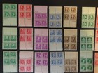 Scott  859-893 Mint Nh 1940 Famous Americans Plate Blocks Complete Set  Stk  mr9